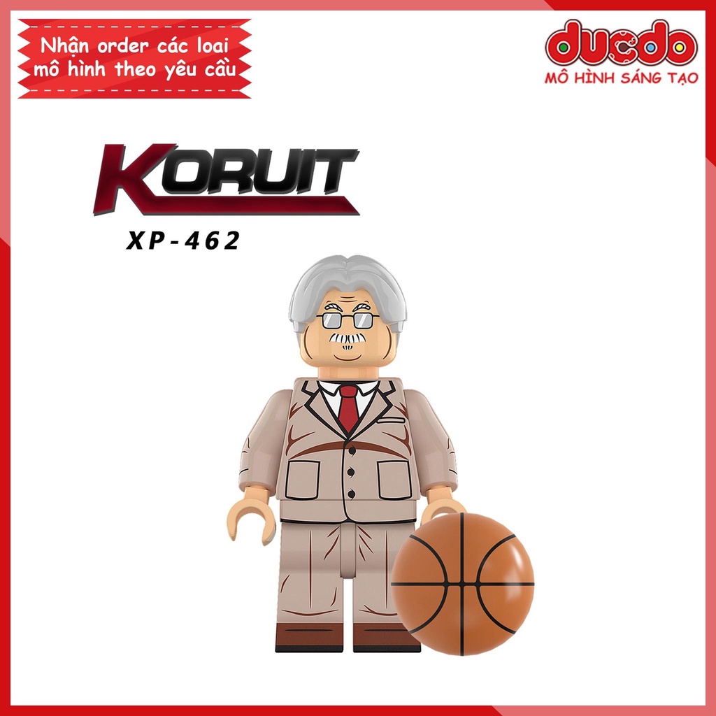 Minifigures Anime Cao thủ bóng rồ Slam Dunk - Đồ chơi Lắp ghép Xếp hình Mini Mô hình Hanamichi Sakuragi KT1060