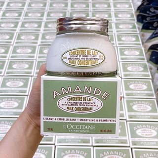 Kem Dưỡng Thể (Body) Hạnh Nhân L'Occitane Almond Milk Concentrate Giữ Ẩm Cho Da Suốt 48H Chính Hãng 200ml