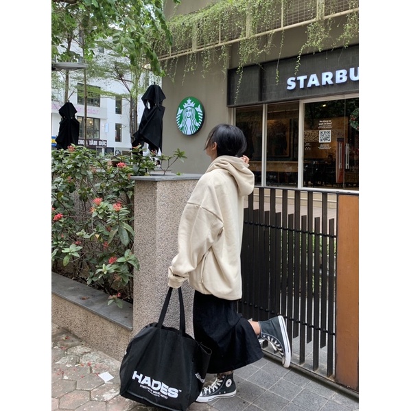 Fromsooyoung - Chân váy nhung tăm xẻ sau freesize cạp chun