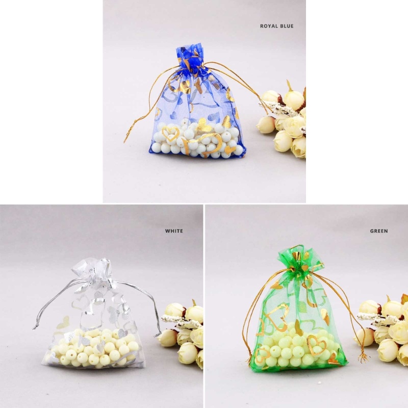 Flgo Túi Đựng Trang Sức Hình Trái Tim Nhiều Màu Sắc Cho Đám Cưới