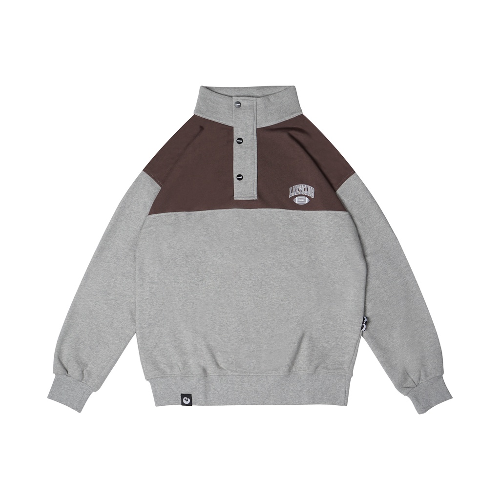 Áo Halfzip EMAS LazyClub Halfzip/Grey Brown