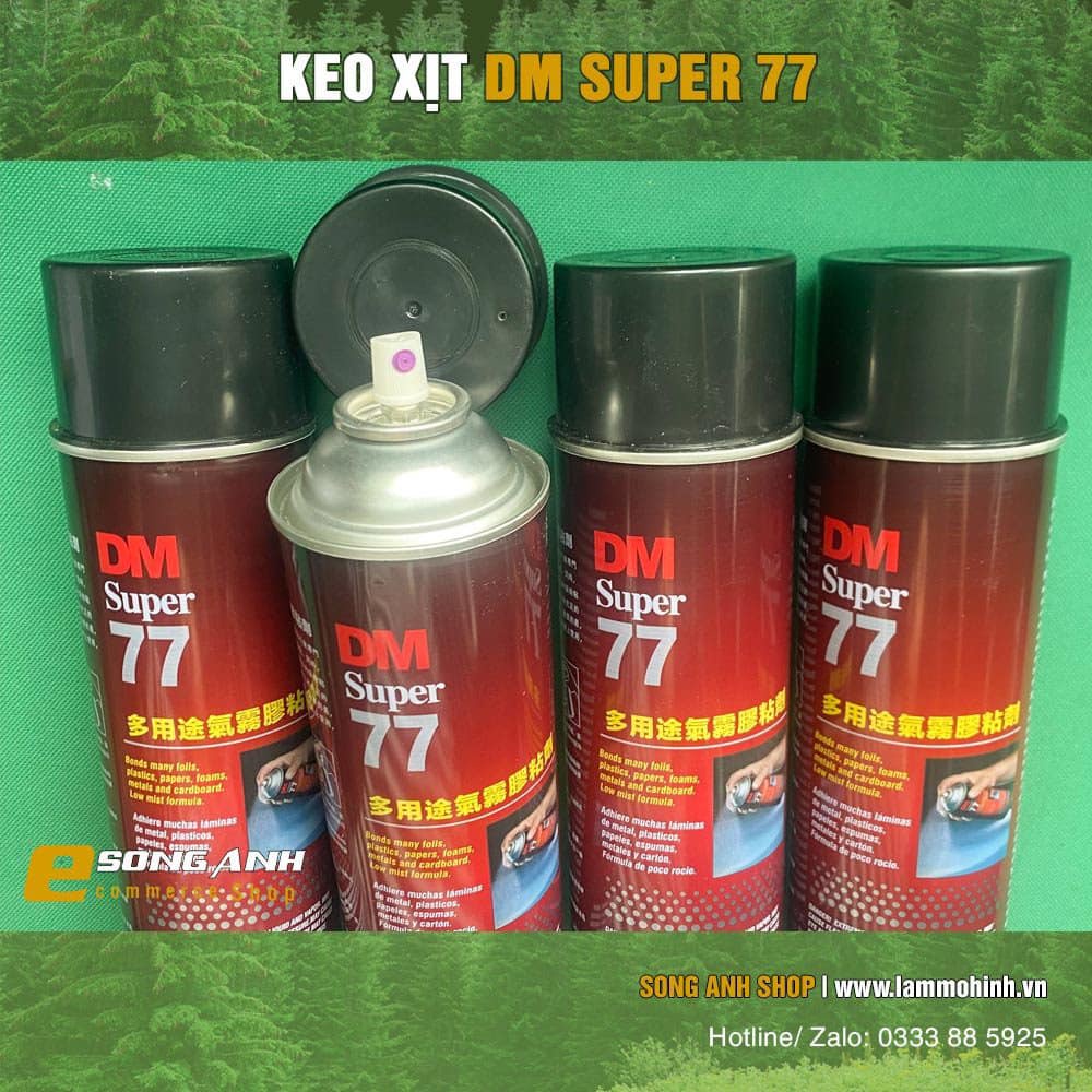 Keo Xịt Đa Năng DM Super 77 ( 460 gram )