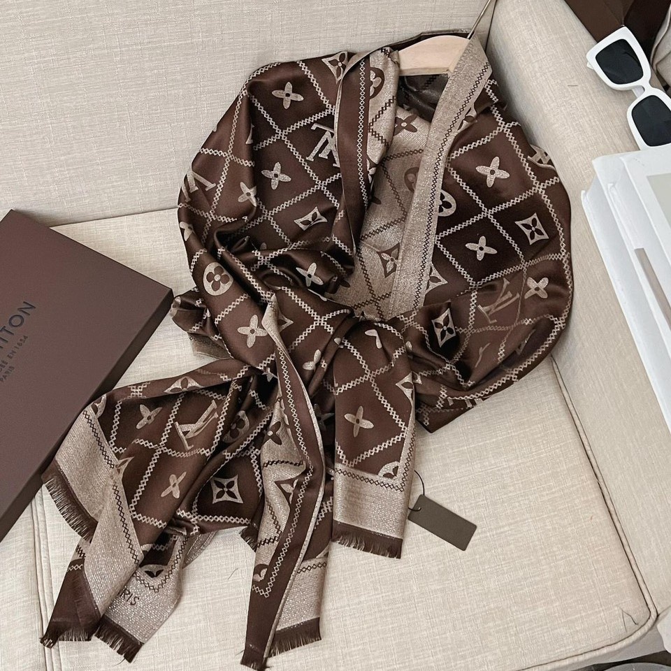Khăn lụa đũi cao cấp bản dài 75x180cm - Hàng có sẵn