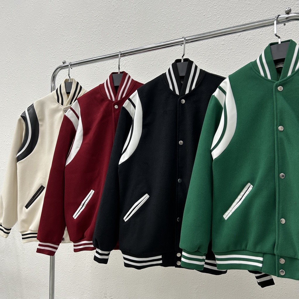 Áo Khoác varsity áo bomber Teddy SLP nam nữ chất đẹp cao cấp