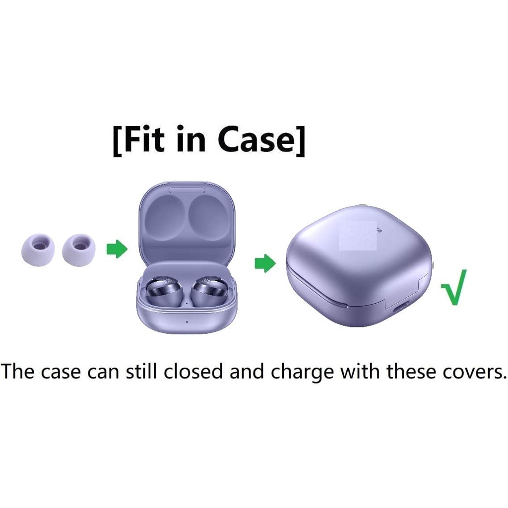 Set 3 Cặp Nút Tai Nghe Thay Thế Bằng Silicone Dành Cho Galaxy Buds Pro / S / M / L / L