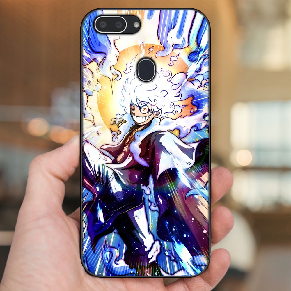 Ốp lưng Realme 2 viền đen in hình Luffy Gear 5 Nika One Piece Đảo Hải Tặc