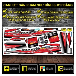 TEM RỜI SIRIUS R PHỐI ĐỎ ĐEN - TRUNG DECAL
