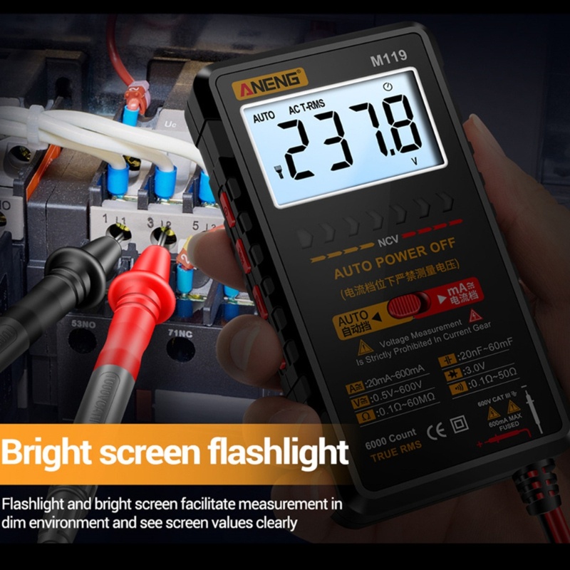 Vôn Kế Kỹ Thuật Số Màn Hình LCD Đa Năng