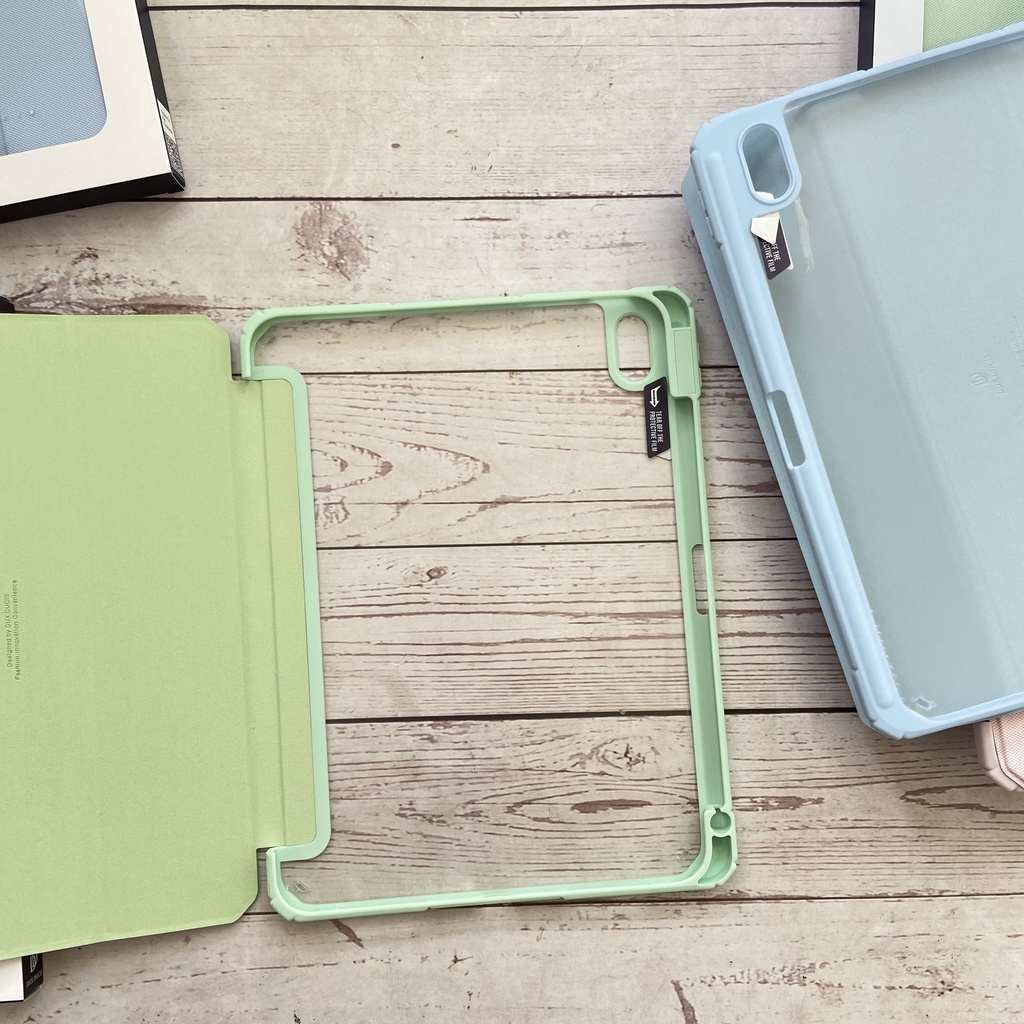 Bao da DUX DUCIS iPad Gen 10  10.9 inch  - Mặt lưng trong, Có Khay Đựng Bút - Hồng