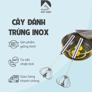 Cây đánh trứng inox tự xoay thông minh (CDT02)