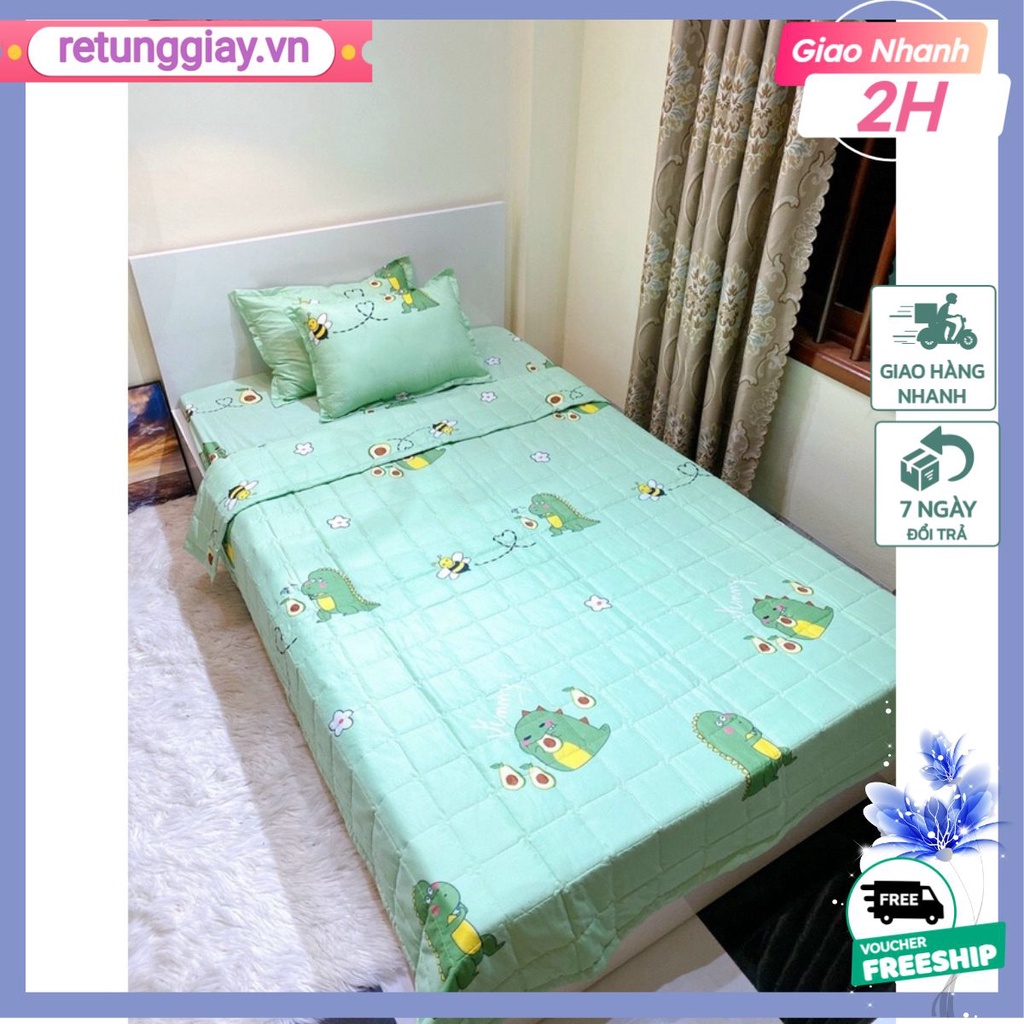 Drap ga bo chun bọc đệm giường đơn[1m2x2m]