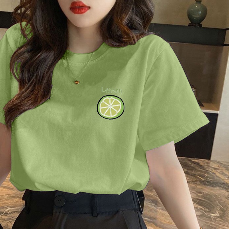 Áo phông logo chanh xả dễ thương thời trang trẻ trung T027, T066