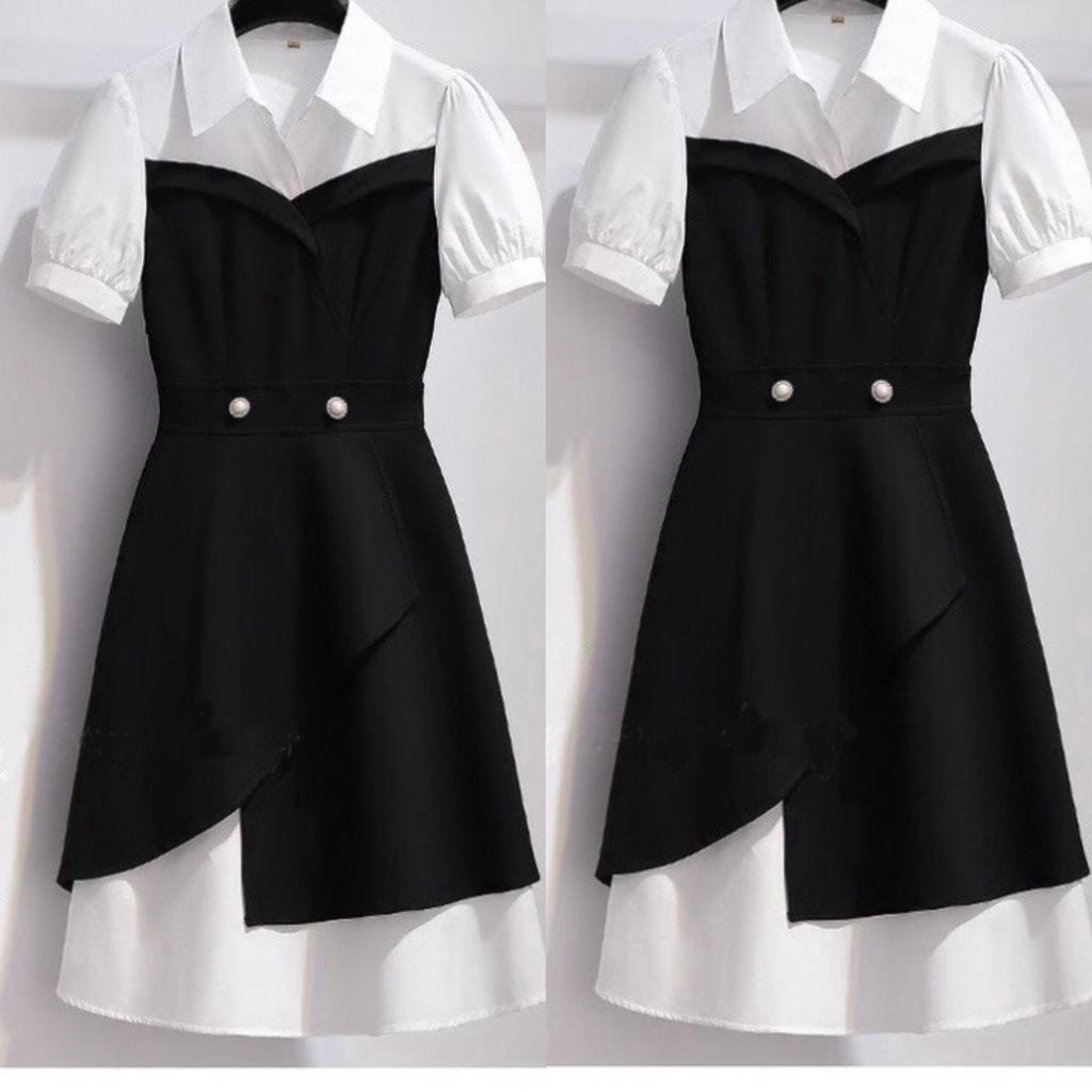 Thời Trang Bigsize Váy Dự Tiệc 50 - 100Kg Vải Cotton Lạnh Cao Cấp Thanh Lịch