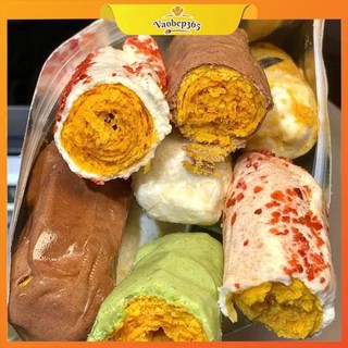 Bánh ống cuộn ruốc gà cay