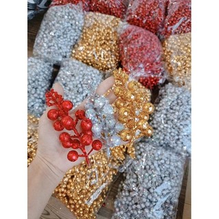 sỉ sung nhũ kim tuyến đỏ, vàng, bạc; dây châu làm tháp bánh, tháp nước, oản tài lộc
