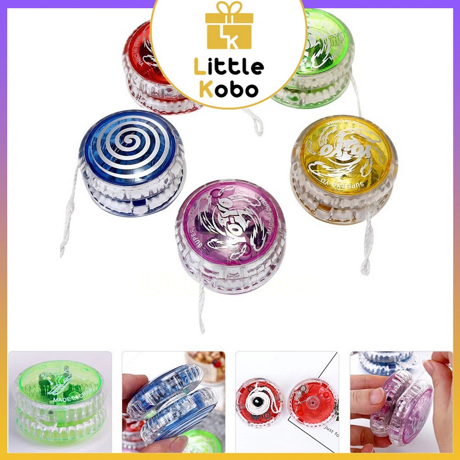 [Có Đèn] Đồ Chơi Con Quay YoYo Trong Suốt Phát Sáng Chất Lượng Cao Trò Chơi Trẻ Em Giải Trí Xả Stress ZoZo - Little Kobo