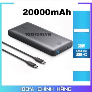  Pin sạc dự phòng ANKER 535 PowerCore 20000mAh 30W PD PPS 2C-1A - A1366 