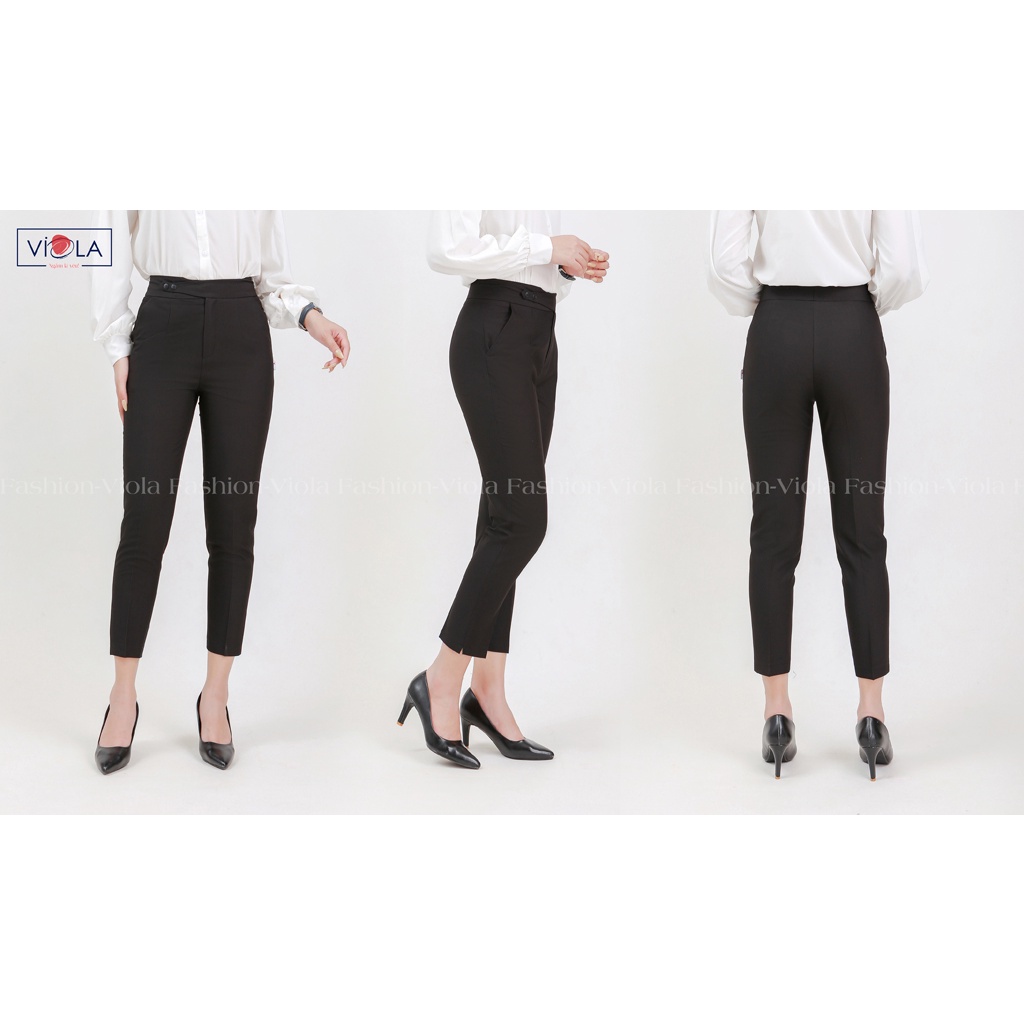 Quần baggy nữ lưng cao Viola dáng baggy dài 9 tấc nâng mông  tôn dáng cao xinh đẹp trẻ trung năng động_Q1657