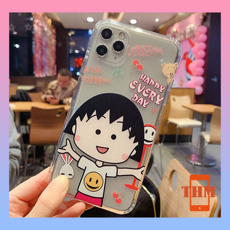 Ốp Điện Thoại Trong Suốt Hình Maruko Cho iPhone 6 / 6plus / 6s / 6splus / 7 / 7plus / 8 / 8plus / x / xr / xs / 11 / 12 / 13 / pro / max / plus / promax / 732