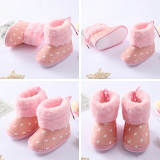 Giày bốt lót nhung đế mềm cho bé