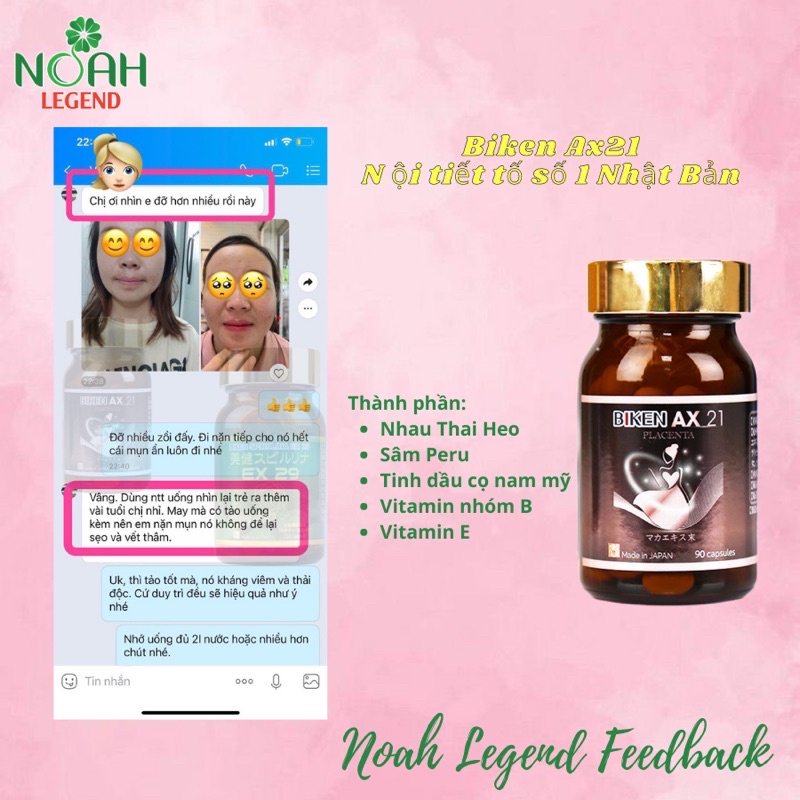 Viên Uống Nội Tiết Tố Biken AX 21 Chính Hãng
