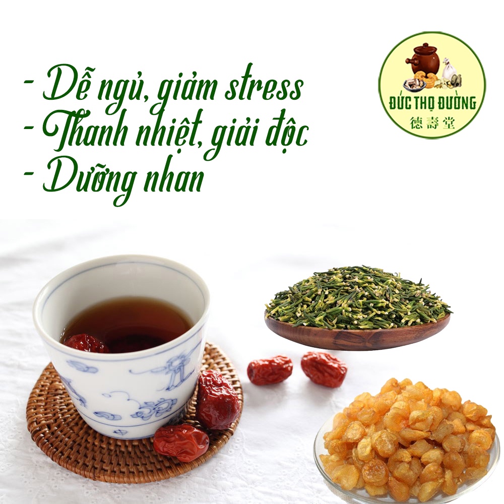 Trà Tâm sen - Táo đỏ - Long nhãn (Dễ ngủ, Giảm stress, Thanh nhiệt, Giải độc, Dưỡng nhan)