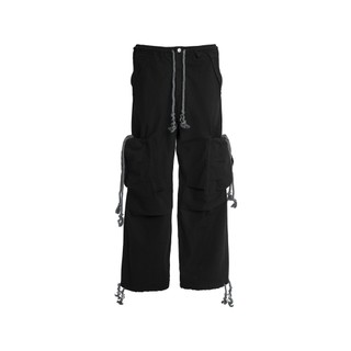 Quần stressmama drawstring cargo pants - black
