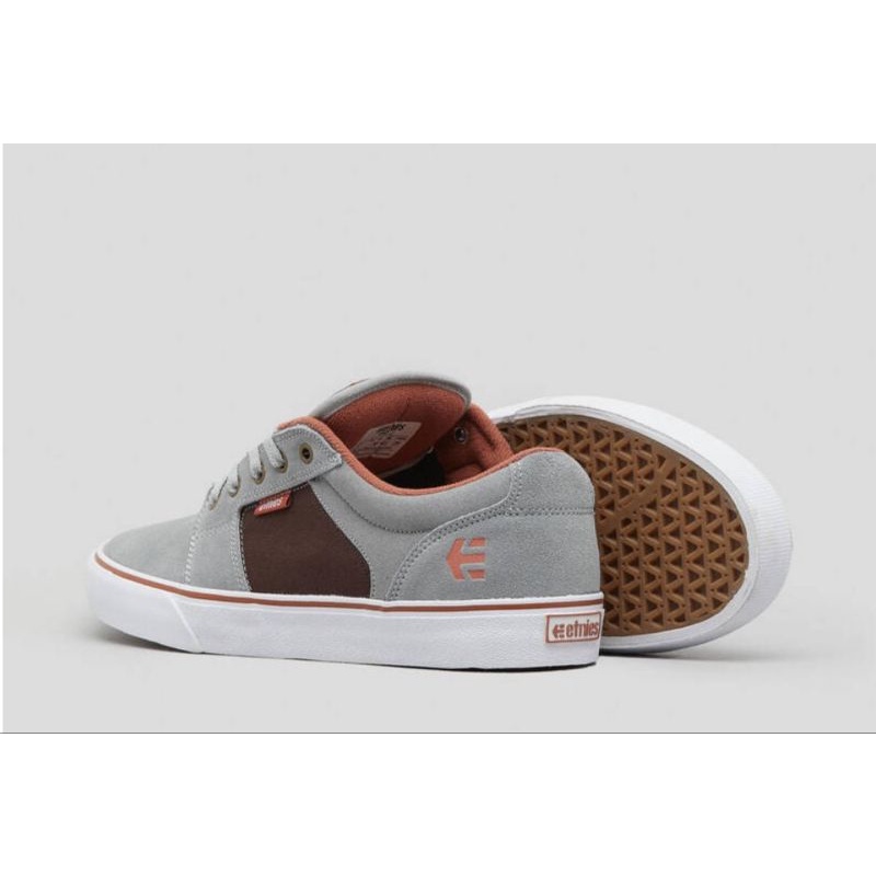 Giày Etines xuất khẩu màu xám viền nâu, phong cách trẻ trung