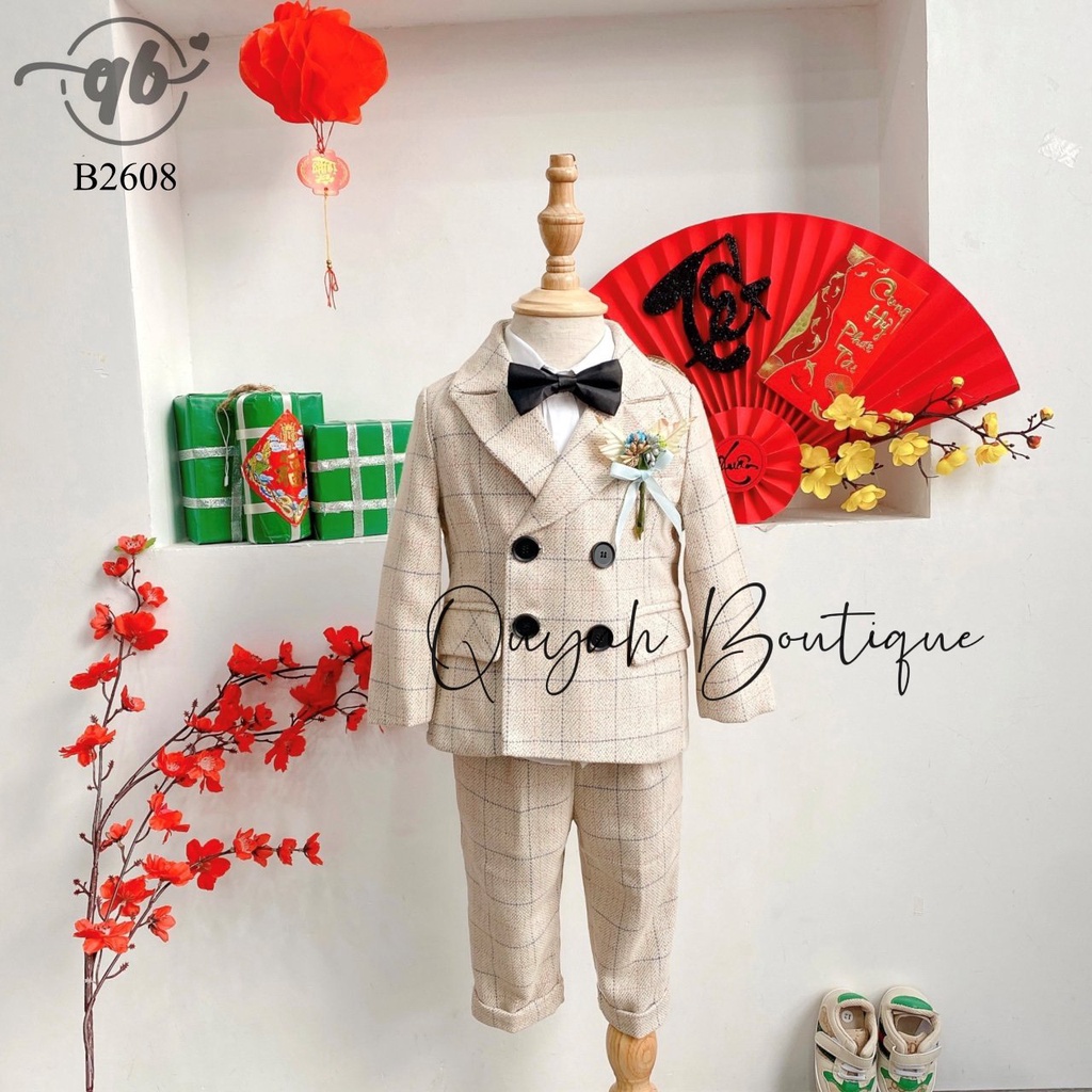 Quỳnh boutique set vest kiểu dáng thanh lịch cho bé - ảnh sản phẩm 1