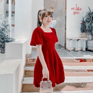 Đầm babydoll tùng bầu tròn 3 màu, váy dạo phố du lịch (kèm hình thật)