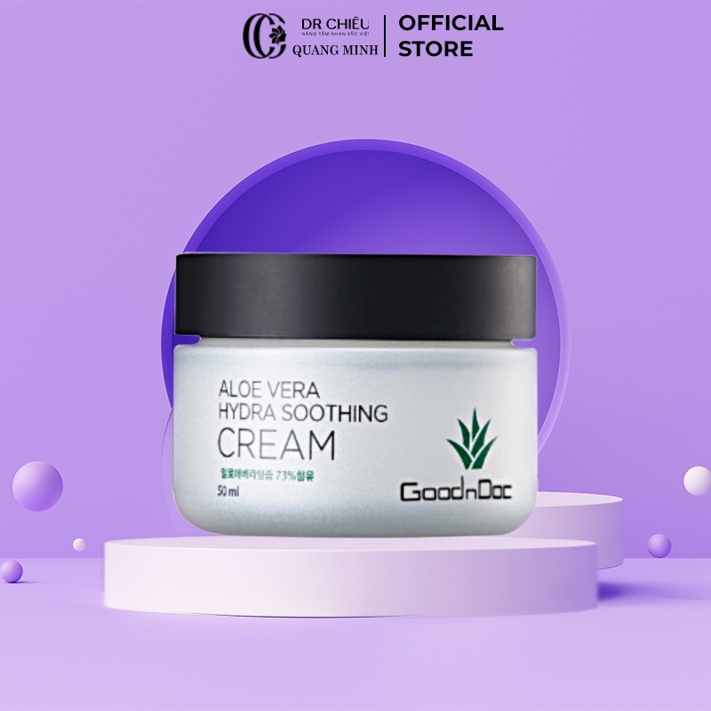 Kem Dưỡng Ẩm Lô Hội Aloe Vera Soothing Cream GoodnDoc 50ml