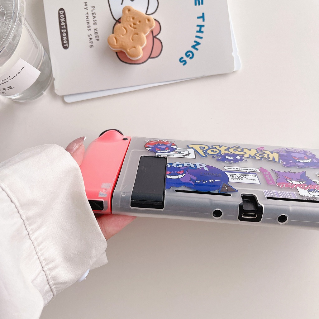 Ốp TPU Silicon Trong Suốt Bảo Vệ Tay Cầm Chơi Game Nintendo Switch Oled