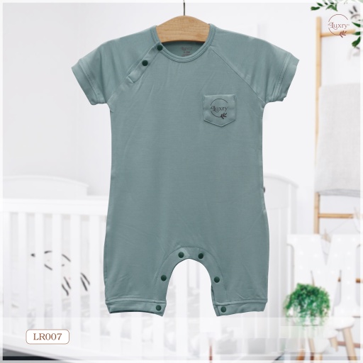 Body cộc tay cài lệch vải sợi tre Petit Luxry siêu mát, mềm mịn bé sơ sinh đến 18 tháng