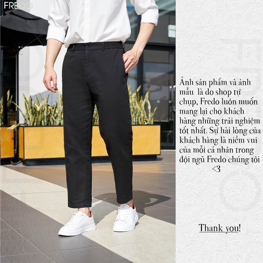 Quần Kaki Nam Ống Suông Cao Cấp Dáng Suông Vải Đẹp Công Sở FREDO Menswear
