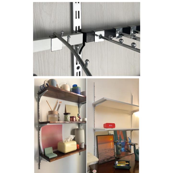 Thanh Ray  Gắn Tường Ray Kép Làm Kệ Trưng Bày Aa2 Ray Kép