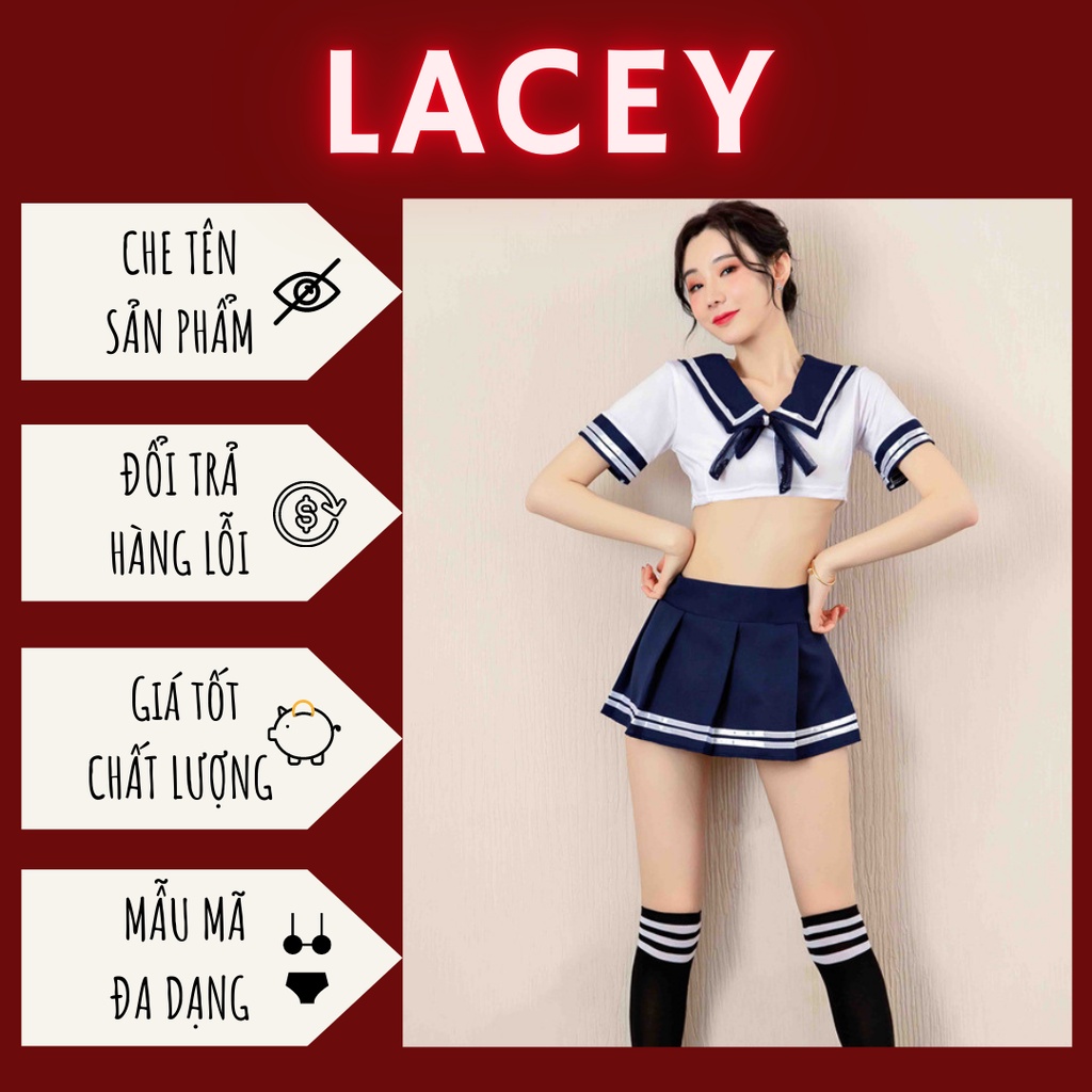 Cosplay học sinh amine Nhật Bản, tặng quần lọt khe và vớ/ tất 1205