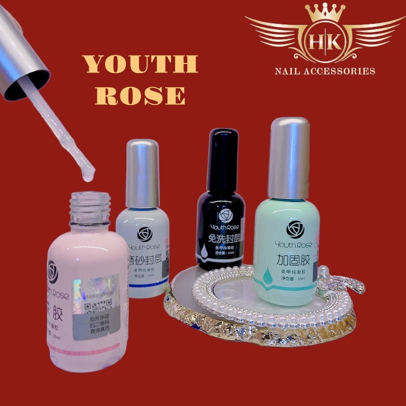 Base top hoa hồng HK NAIL ACCESSORIES chính hãng