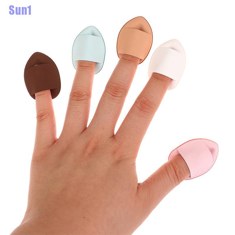 Hộp 10 Bông Mút Trang Điểm Mini Đeo Ngón Tay Tiện Lợi