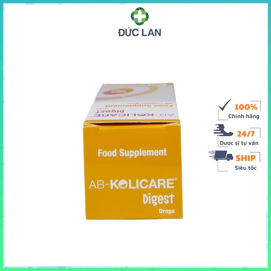MEN VI SINH AB KOLICARE DIGEST HỖ TRỢ CẢI THIỆN TIÊU HÓA CHO TRẺ SƠ SINH VÀ TRẺ NHỎ