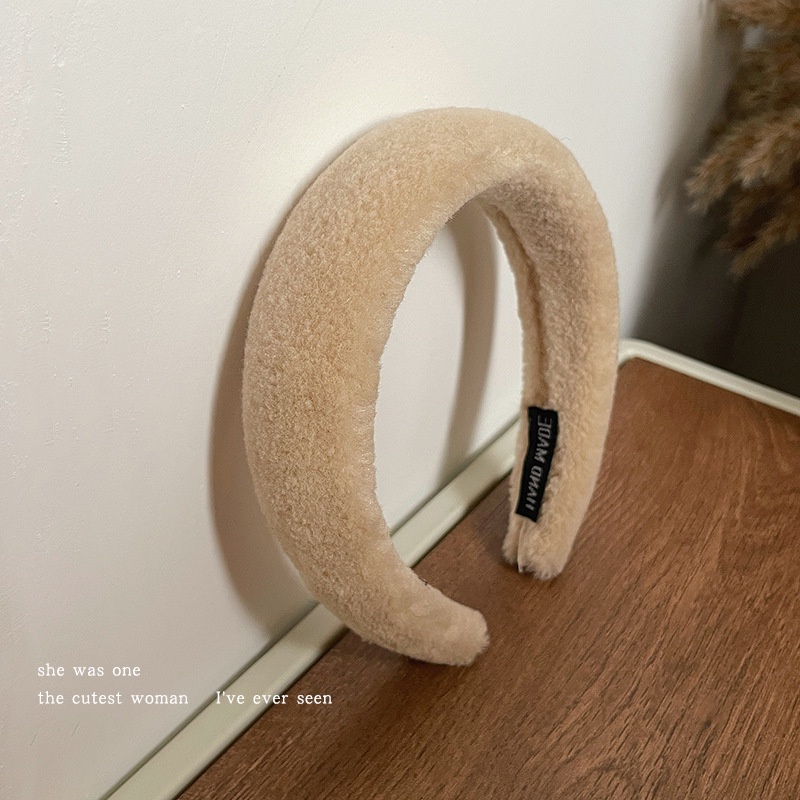 Băng Đô Vải Lông Màu Trơn Đơn Giản Thời Trang Thu Đông 2022