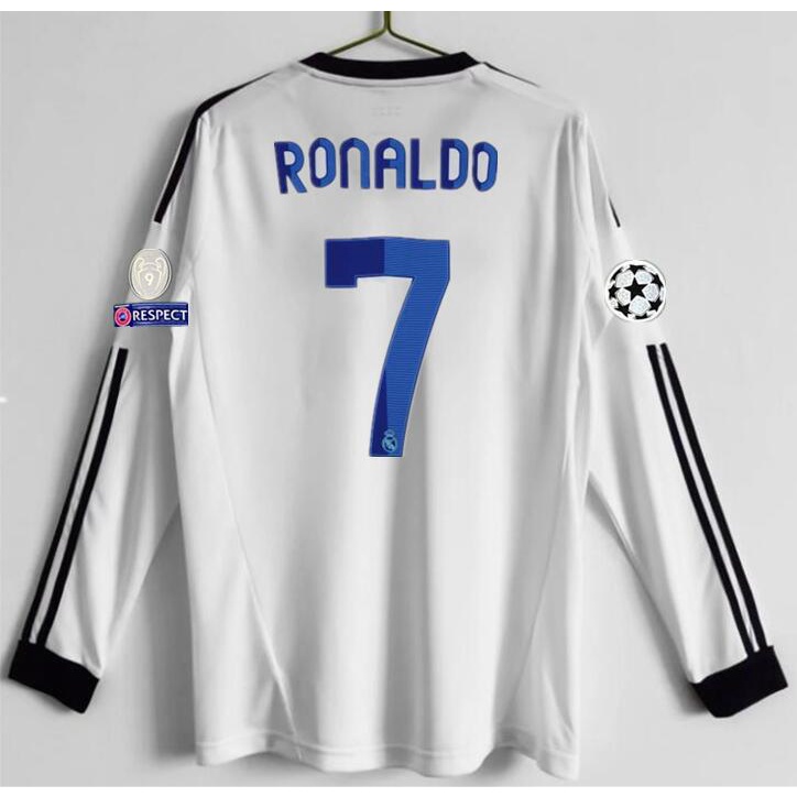 Áo Thun Bóng Đá Tay Dài Đội Tuyển Real Madrid 2012 2013 # 12 # 13