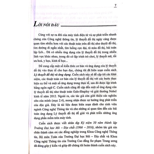 Sách - Lý Thuyết Đồ Thị Và Ứng Dụng (DN)