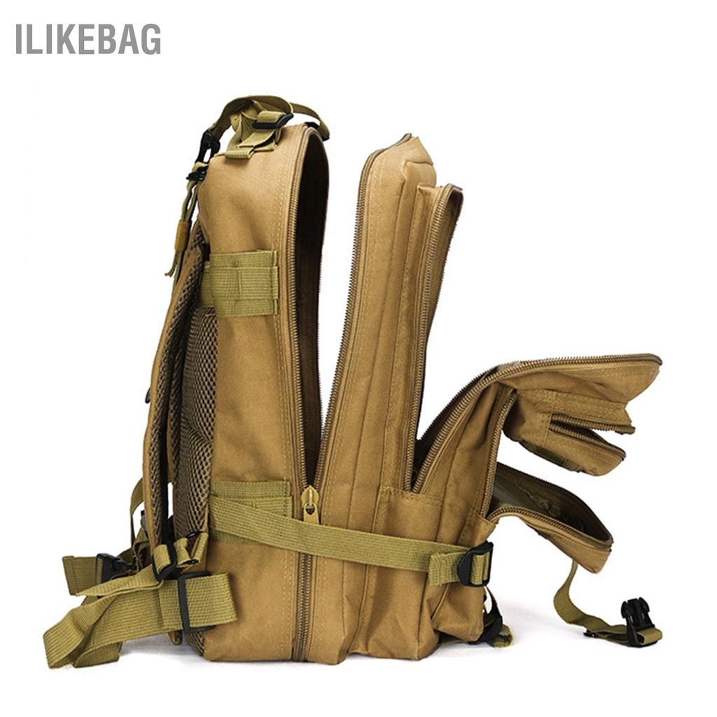 Ba Lô Vải Oxford Chống Thấm Nước Sức Chứa Lớn Có 5 Khóa Kéo Dùng Cho Leo Núi / Cắm Trại