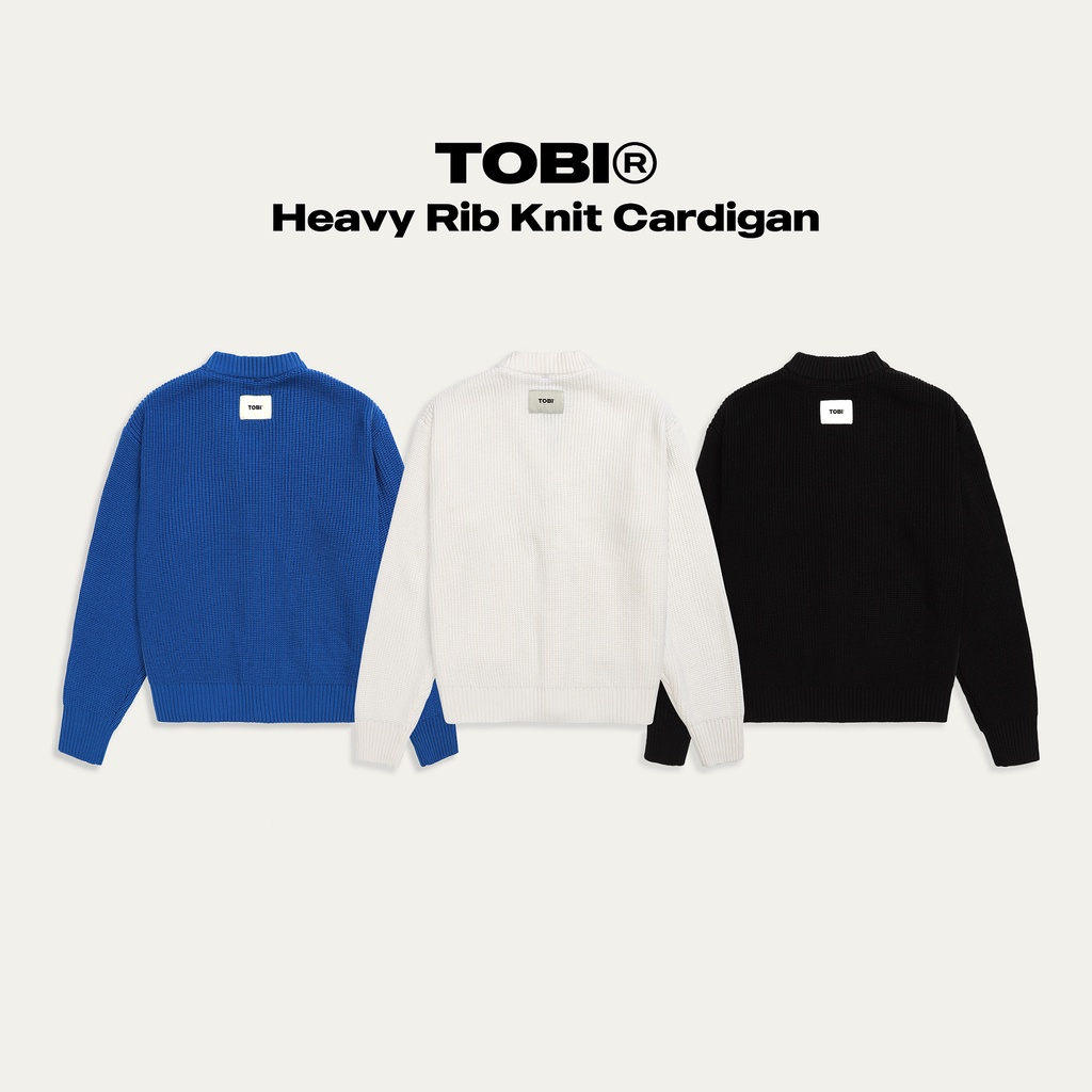 Áo Khoác Len Tay Dài TOBI® Heavy Rib Knit Cardigan