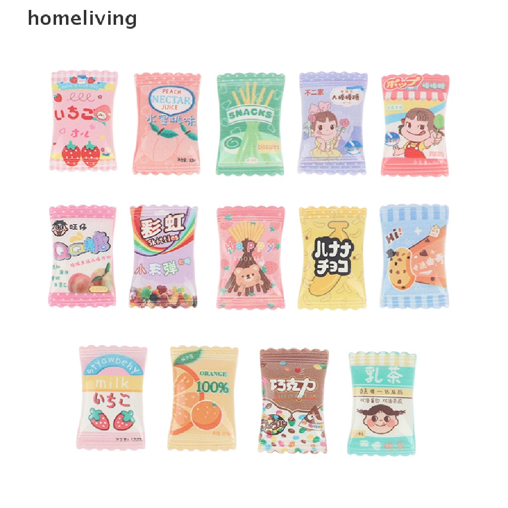 Set 10 Kẹo Ngọt Mini Tỉ Lệ 1 / 12 Trang Trí Nhà Búp Bê