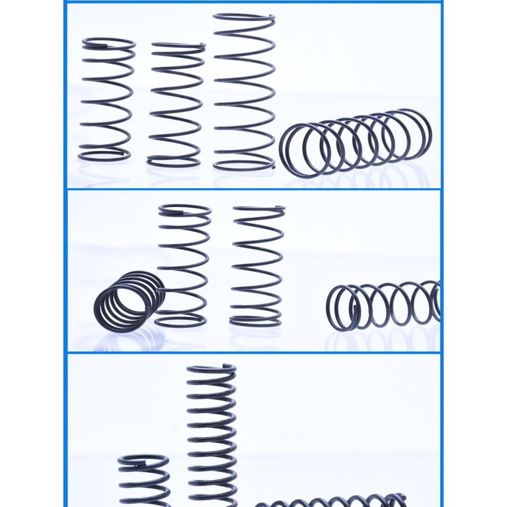Lò Xo Nén Chất Liệu Thép Mangan 65Mm Màu Đen Đường Kính 1.2 / 1.4 / 1.5 / 1.6 / 1.8 / 2mm