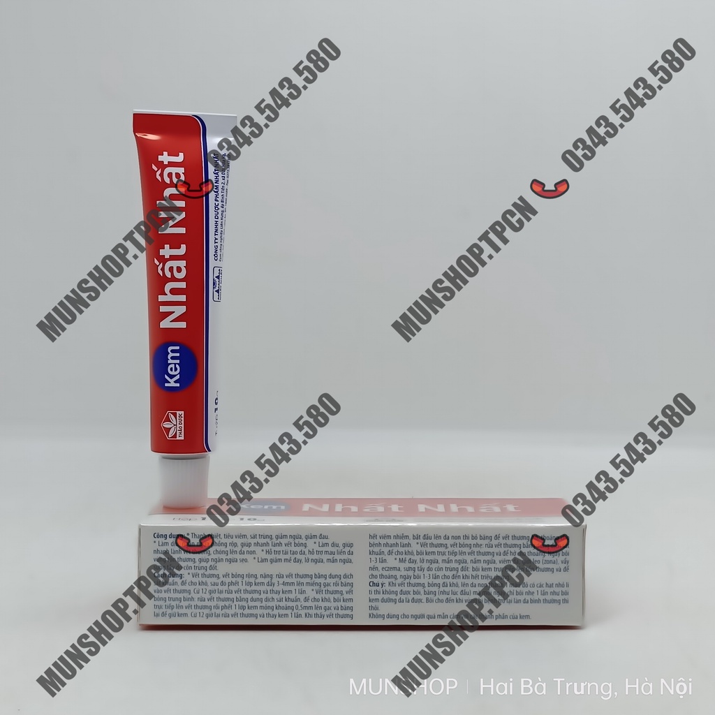 Kem bôi ngứa Nhất Nhất tuýp 10g - Giúp sát trùng, tiêu viêm, giảm ngứa, cho tổn thương nhanh lành