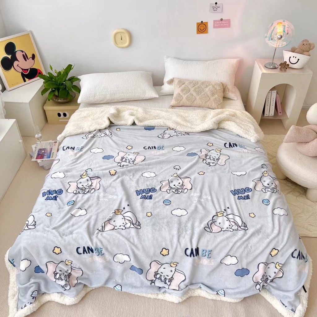 Chăn lông cừu họa tiết- có khóa kéo,kích thước 2mx2m3