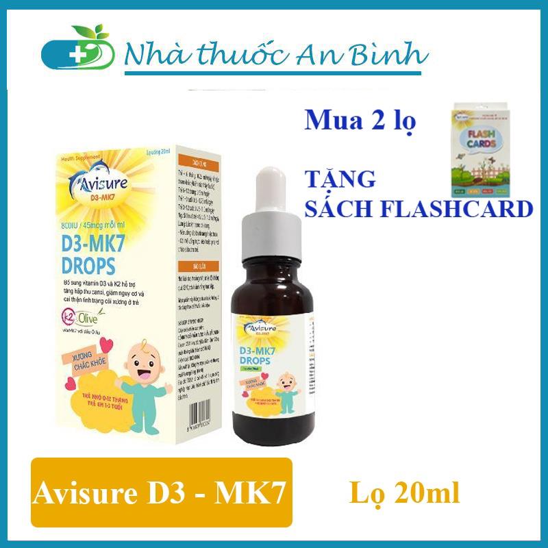 Avisure D3 - MK7 Drops - bổ sung vitamin D3 và K2 giúp bé cao lớn vượt trội