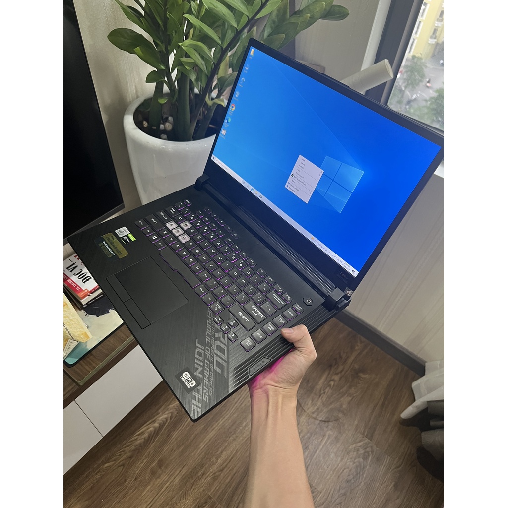 Laptop Asus Gaming Rog Strix G512 i7 10750H Ram 32G SSD 512GB MÀN 144Hz GTX1650Ti